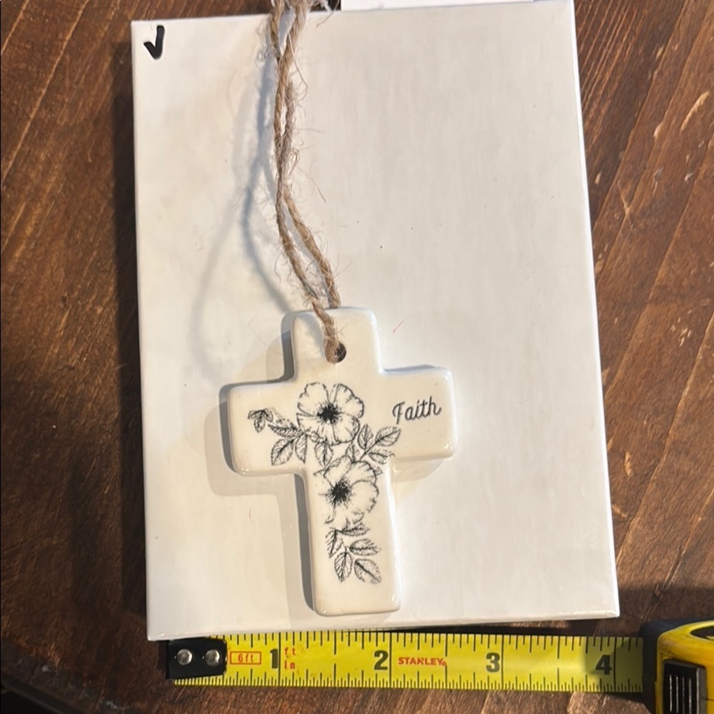 Floral Faith Cross Wall Hanging